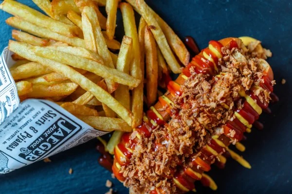 Hot Dog Oignons Frits